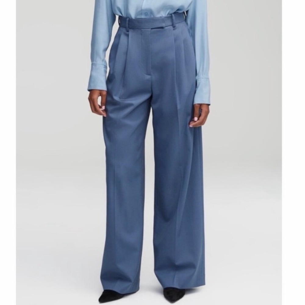 NEW Argent Pleated Trouser in Seasonless wool - Picture 4 of 6